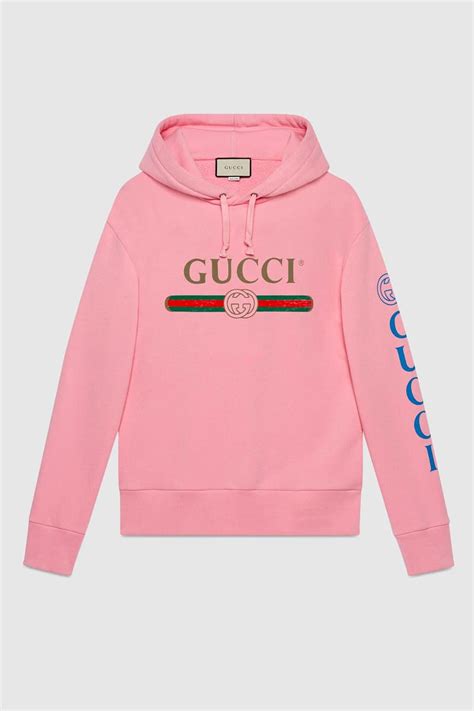 gucci pink hoodie rainbow